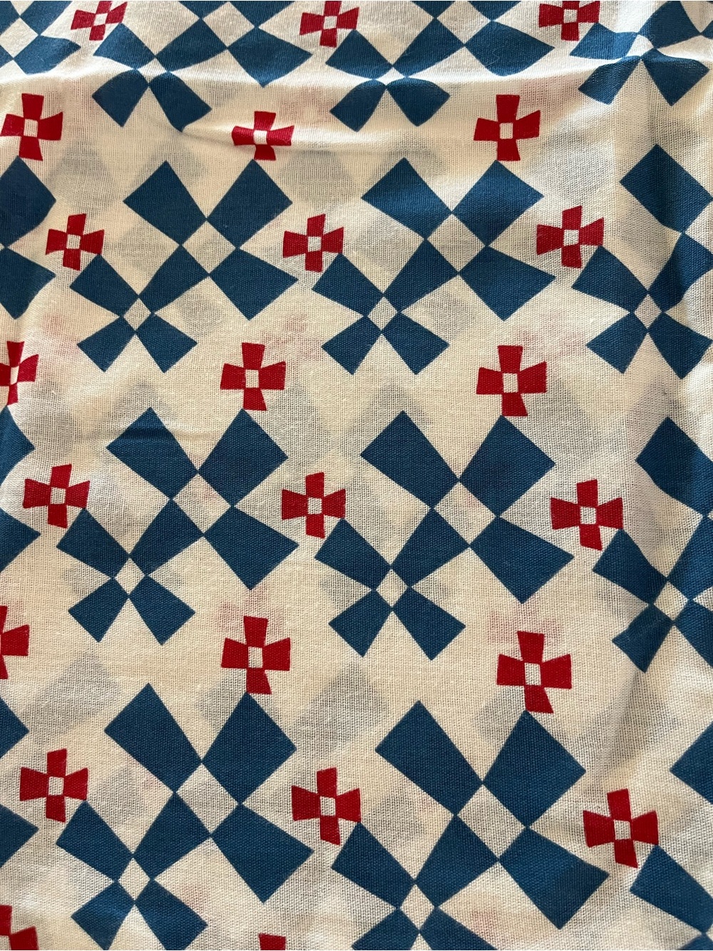 Blue and Red Geometric Print IKEA King   Pillowcases - Picture 3 of 3